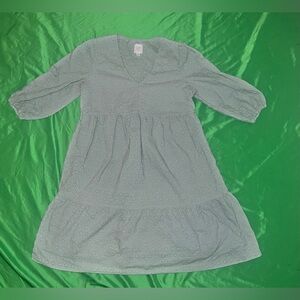 Gap Maternity Sage Green Eyelet Mini Dress size Small